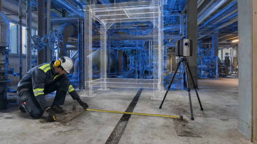 3D scanning av fabrik